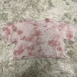 Garage pink tie dye crop t-shirt size M